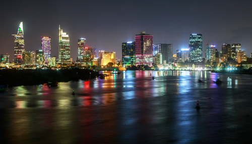Ho Chi Minh City skyline at night reflecting Vietnam's balance of tradition and innovation